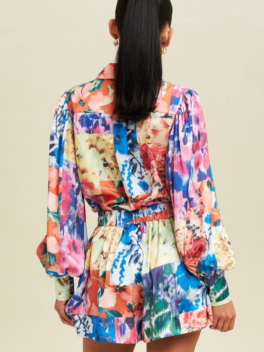 Colorful Patchwork Two-Piece Set - Picture 3 of 4